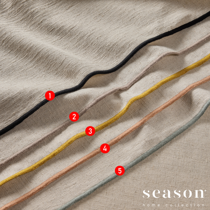 Toalha de Mesa Algodão/Linho Latte Rolinho