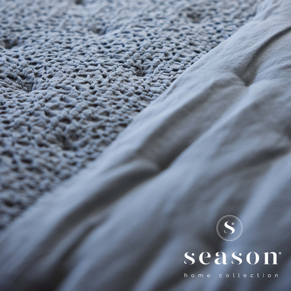 Edredão Quilt Dupla Face 100% Algodão Canoas Cinza Fumado