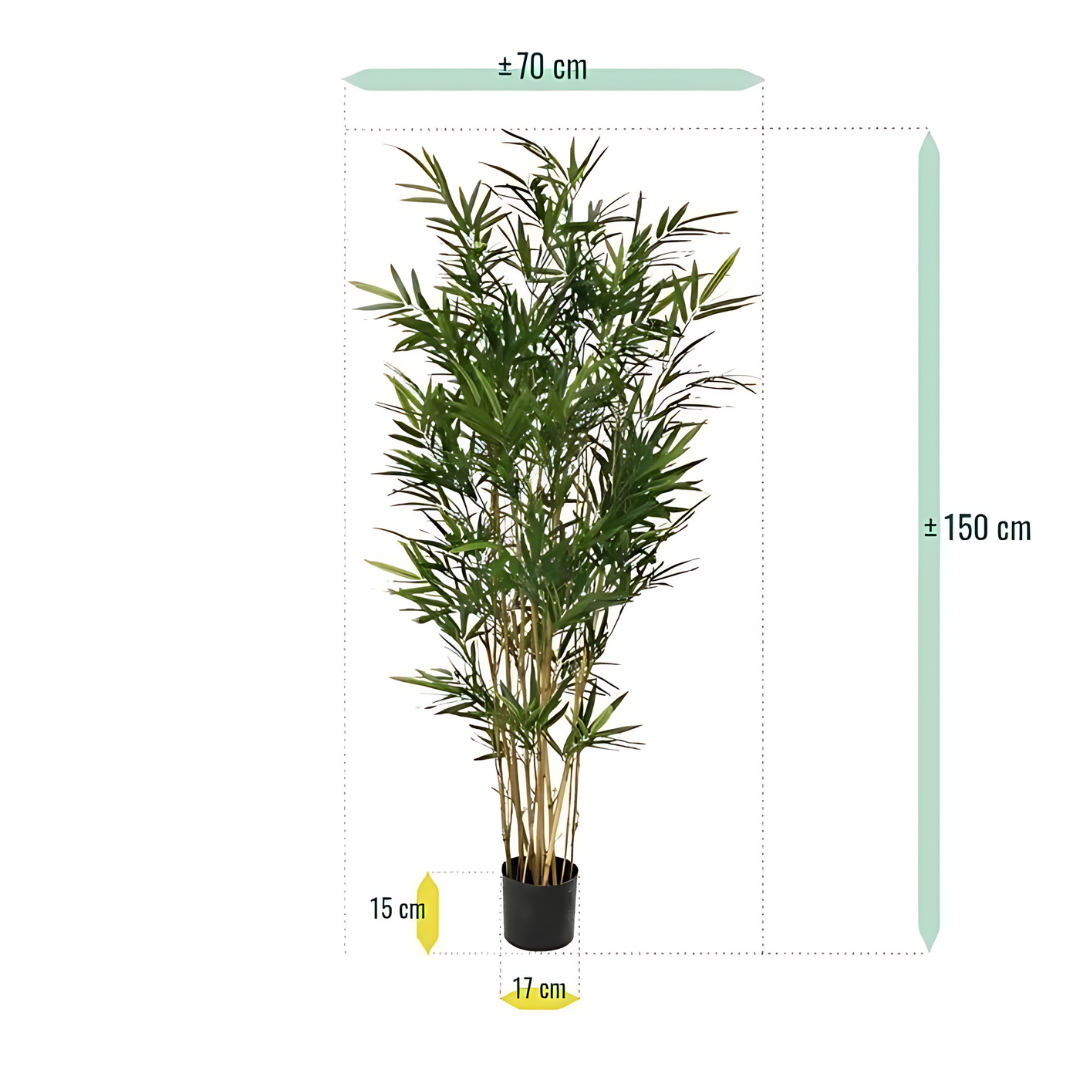 Árvore artificial Bambu Real 150 cm Verde