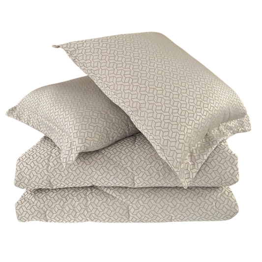 Edredão Quilt Jacquard Alfa Beje