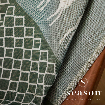 Manta 100% Algodão Bci 130 x 170 Winter Spirit Verde