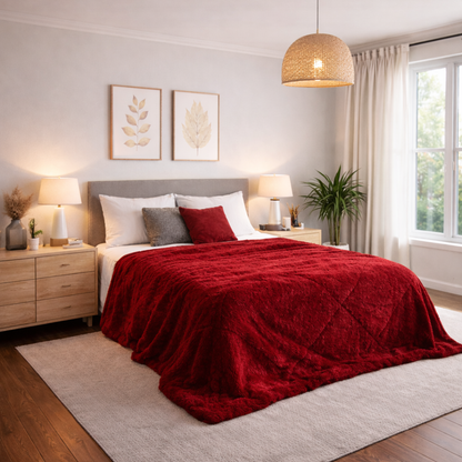 Conforter / Edredão Pelo Borrego Duplo Pepper