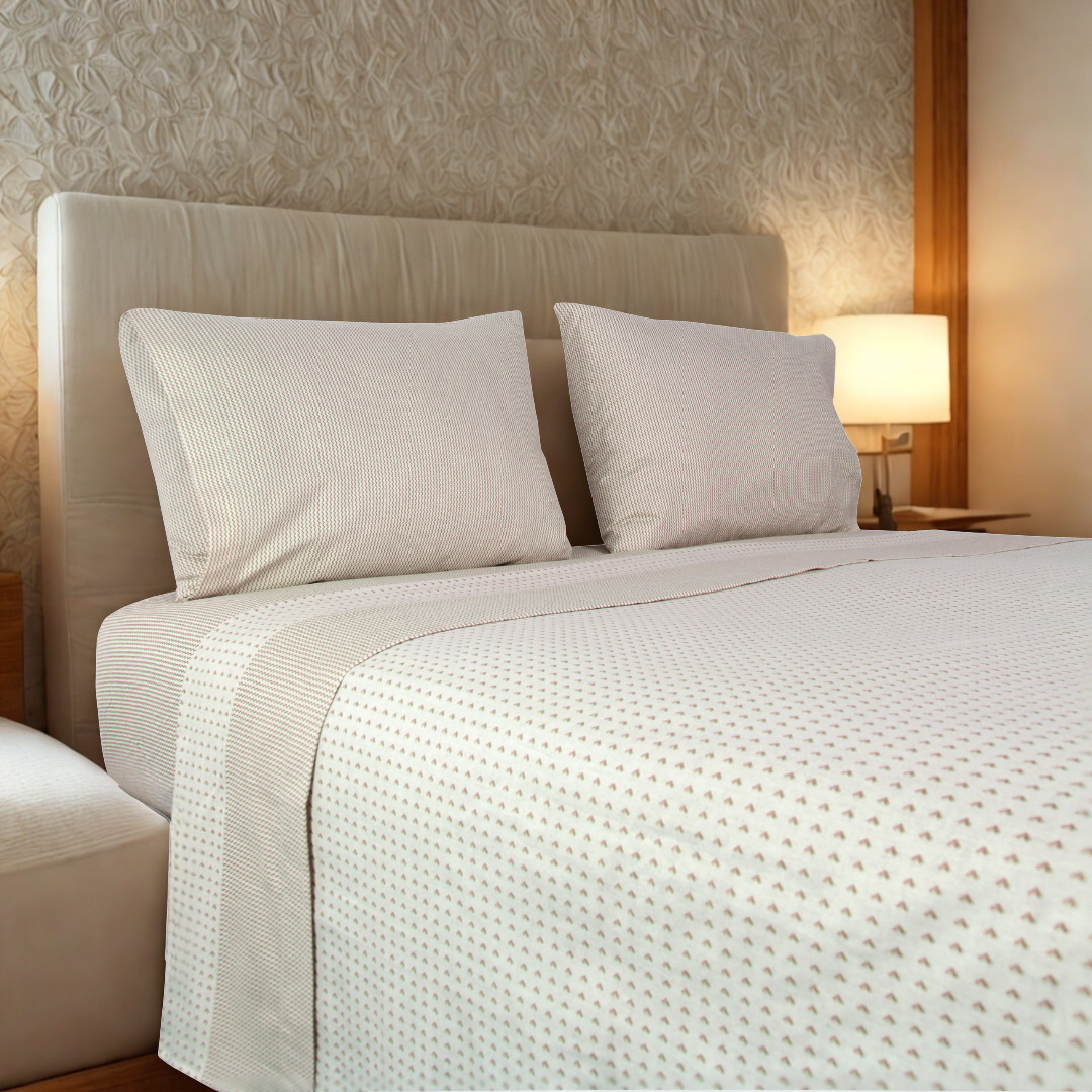 Jogo Lençóis Cama Flanela 100% Algodão Charme