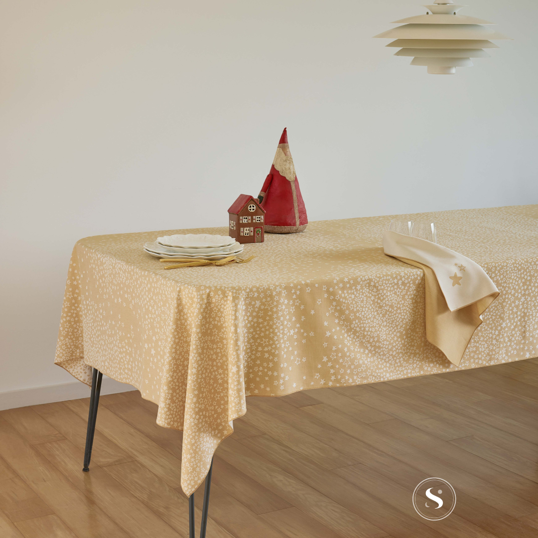 Toalha de Mesa Jacquard 100% Algodão Constellation