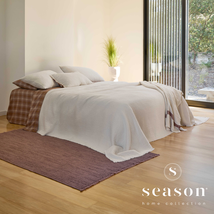 Colcha Jacquard 100% Algodão Bci Perfect Beje Claro