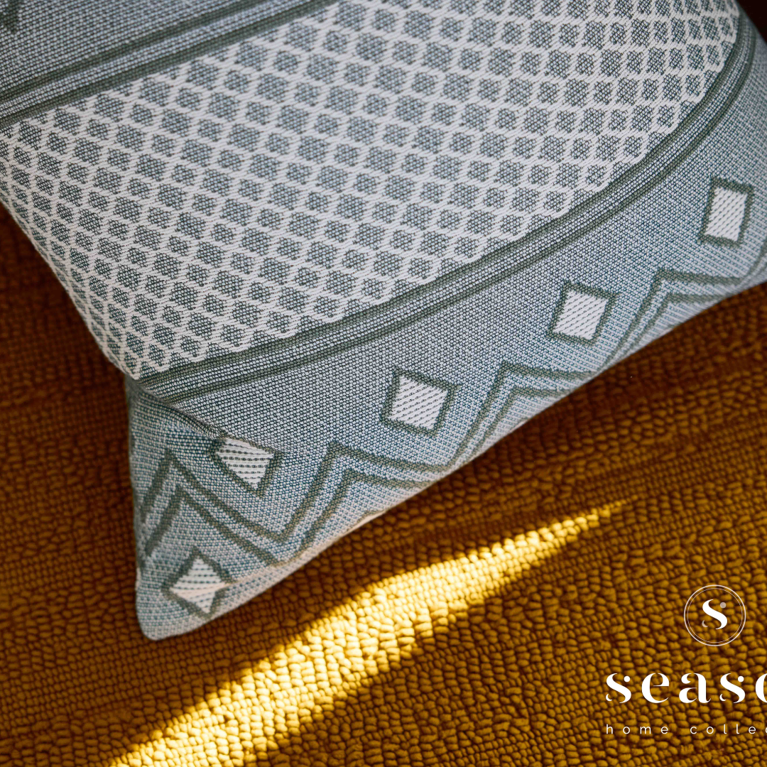 Almofada Cheia Jacquard 50x50 Winter Paht Verde