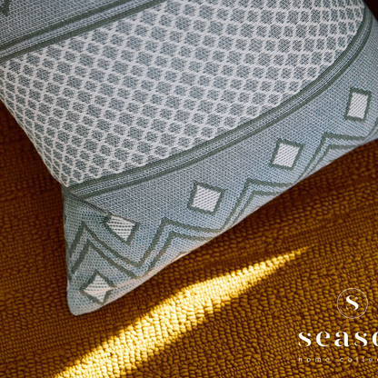 Almofada Cheia Jacquard 50x50 Winter Paht Verde