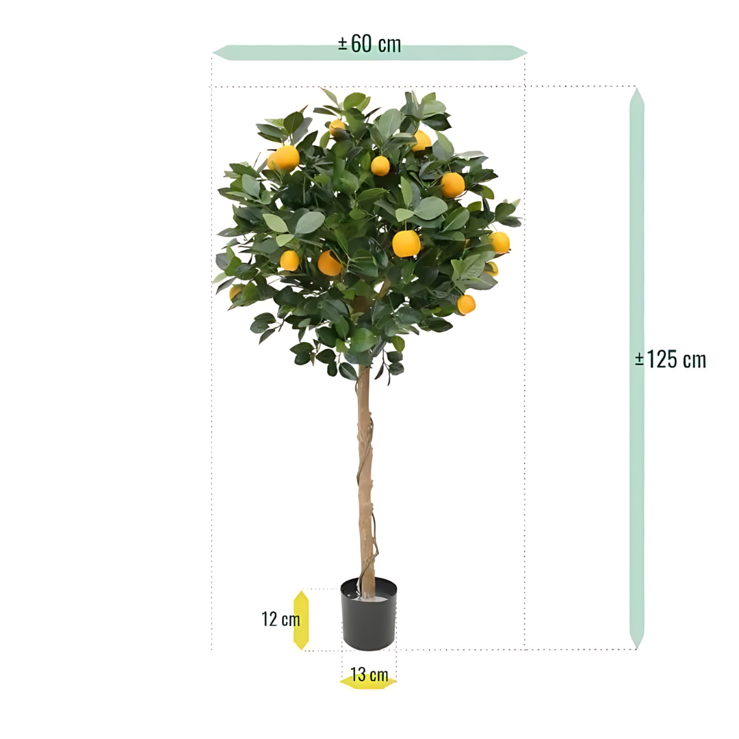 Laranjeira Artificial em Tronco Real 120 cm