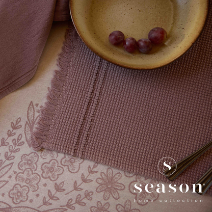 Toalha de Mesa Individual Jacquard 100% Algodão Biotic