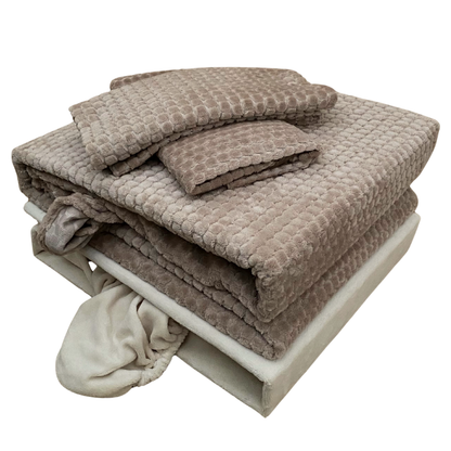 Jogo Lençóis Cama CORALINA Jacquard Jade