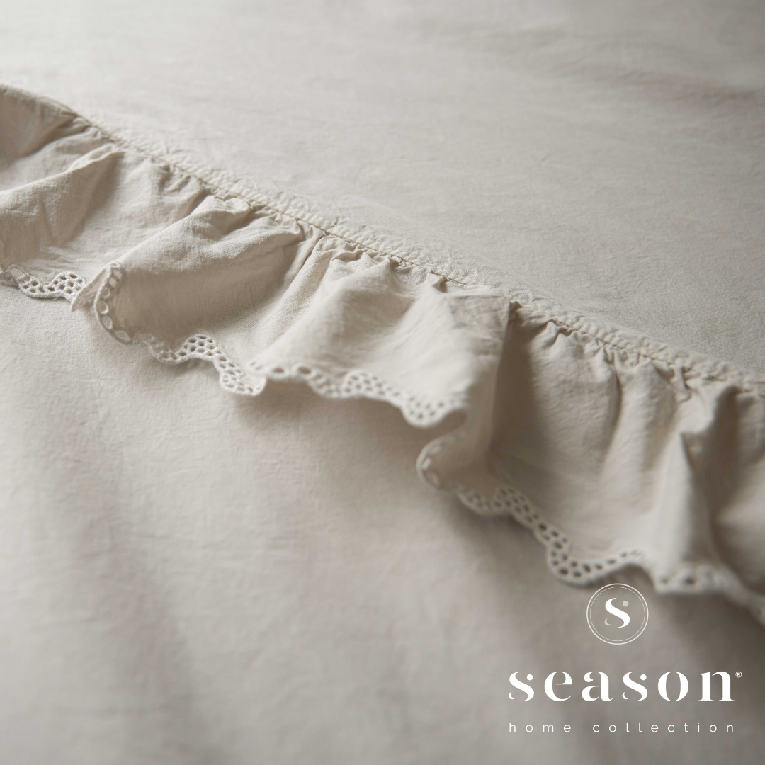 Jogo Lençóis Cama 100% Algodão Percal 200 Fios Hush Pérola