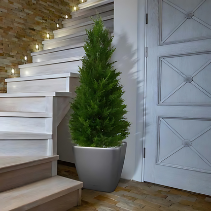 Árbol artificial ciprés de lujo de 100 cm