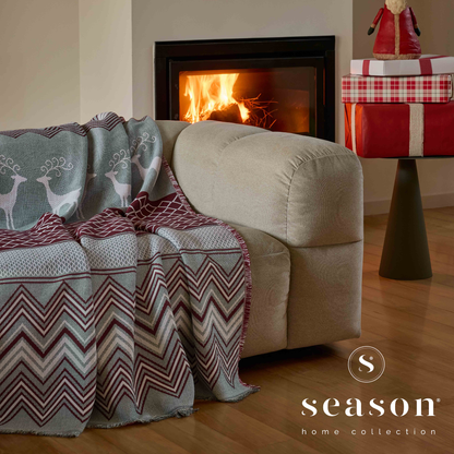 Manta 100% Algodão Bci 130 x 170 Winter Spirit Vermelho