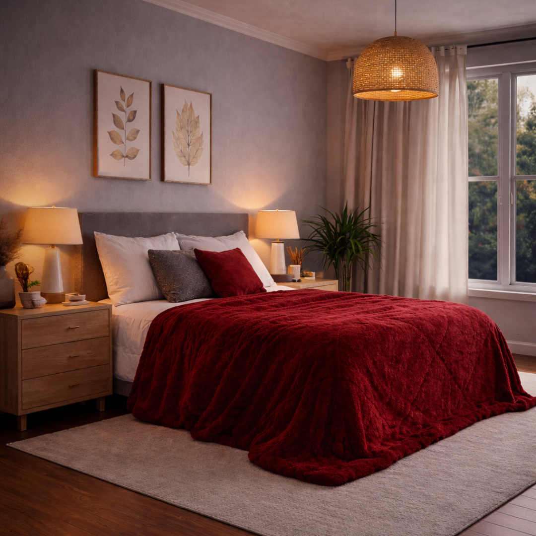 Conforter / Edredão Pelo Borrego Duplo Pepper