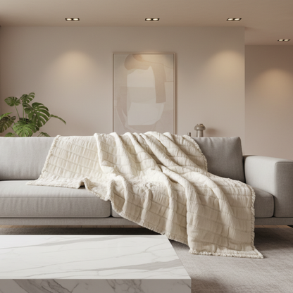 Manta / Cobre Pés 100% Algodão 140x200 Coyuchi