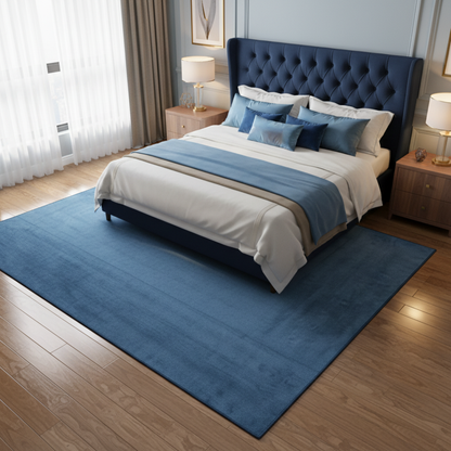 Tapete Liso Super Suave Apollo Azul