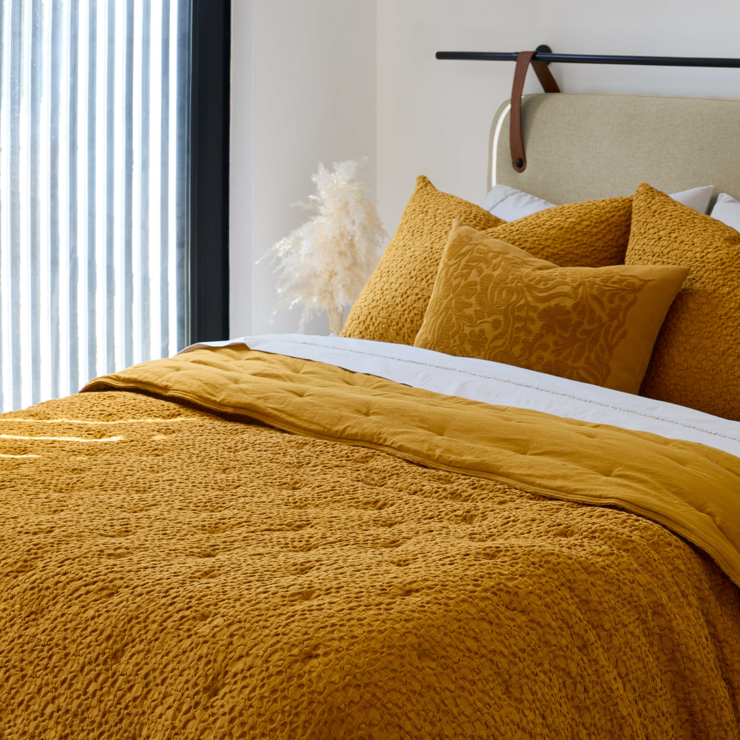 Edredão Quilt Dupla Face 100% Algodão Canoas Âmbar