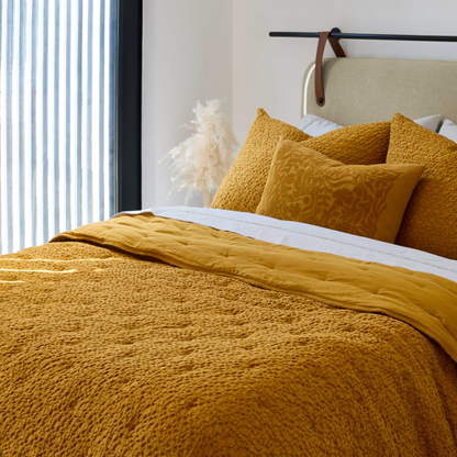 Edredão Quilt Dupla Face 100% Algodão Canoas Âmbar