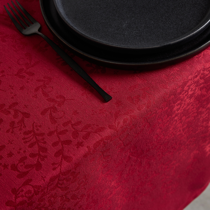 Toalha de Mesa Jacquard ANTI-NÓDOAS Amor Vermelho