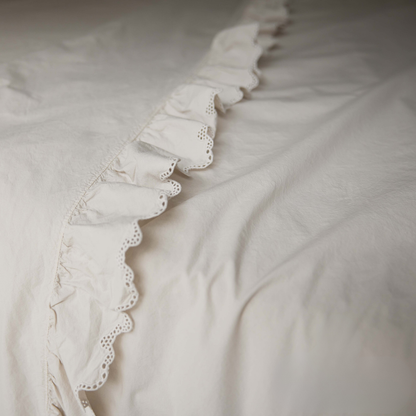 Jogo Lençóis Cama 100% Algodão Percal 200 Fios Hush Pérola