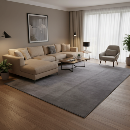 Tapete Liso Super Suave Apollo Cinza Antracite