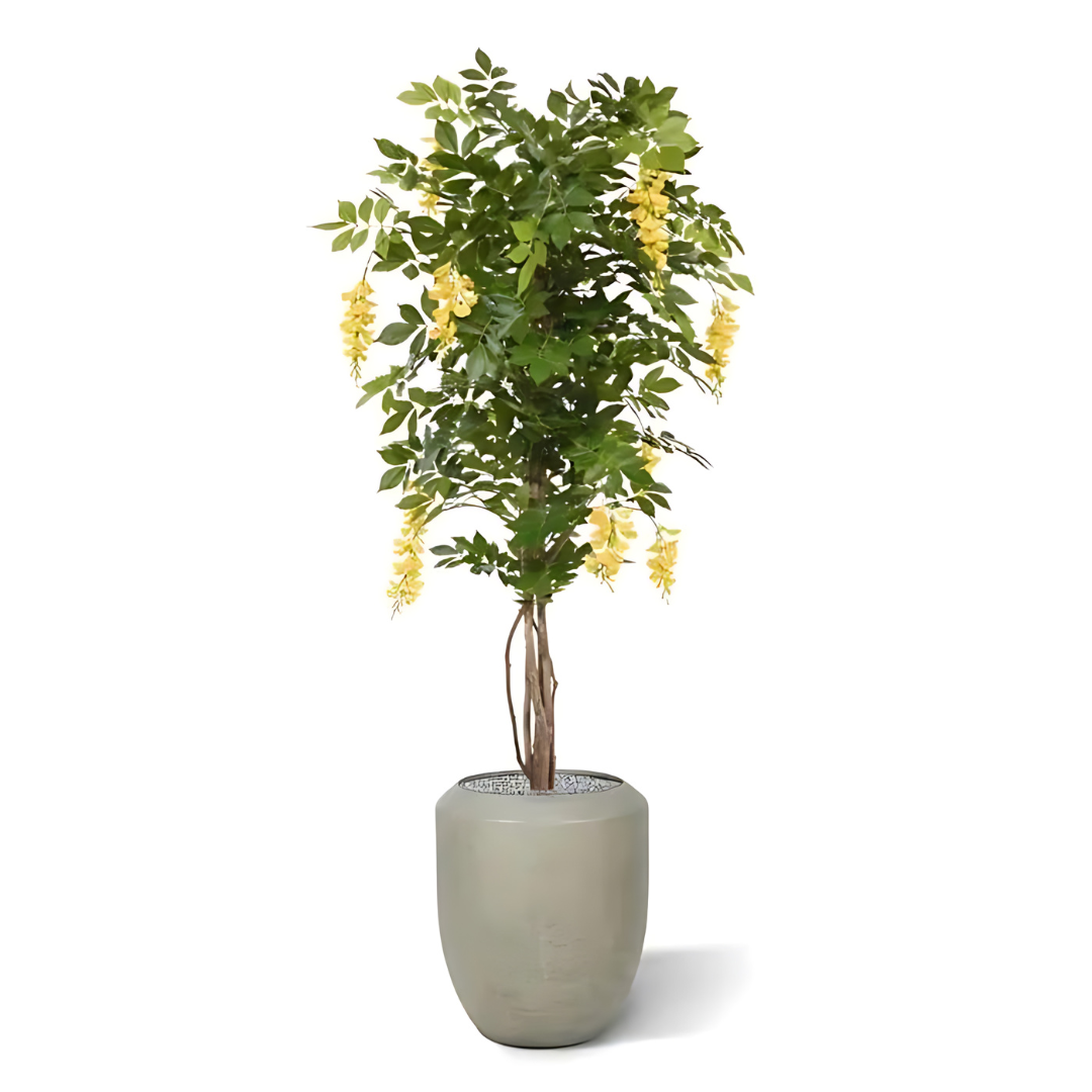 Árvore Artificial Glicínias Gold Rain Amarelo 150 Cm