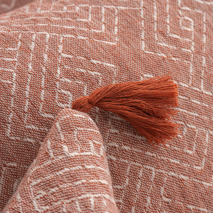Colcha Jacquard 100% Algodão Duna Telha