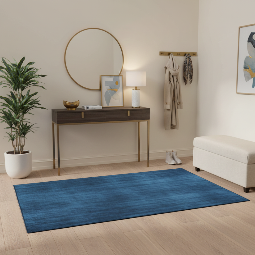 Tapete Liso Super Suave Apollo Azul