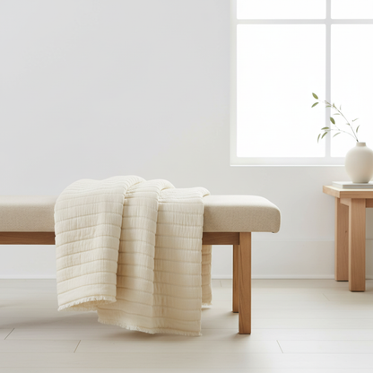 Manta / Cobre Pés 100% Algodão 140x200 Coyuchi