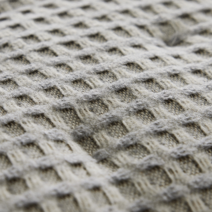 Edredón de piel de oveja suave en jacquard en color gris