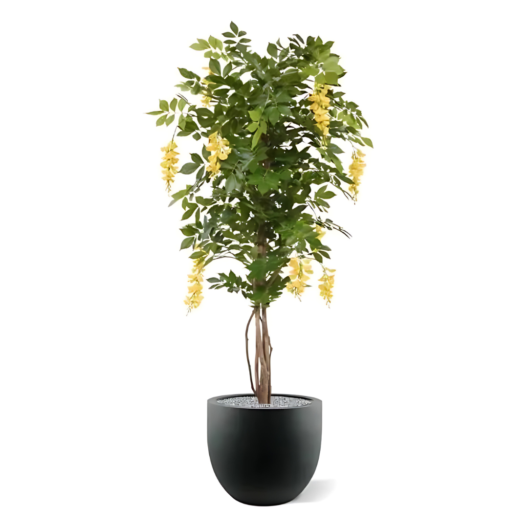 Árvore Artificial Glicínias Gold Rain Amarelo 150 Cm