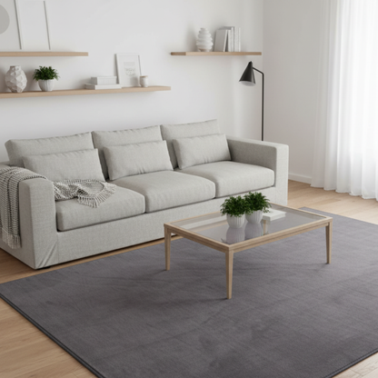 Tapete Liso Super Suave Apollo Cinza Antracite