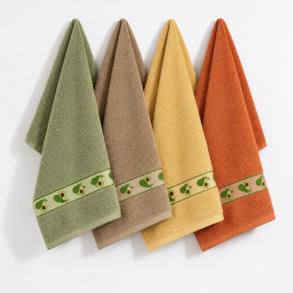 Pack Panos de Cozinha em Felpo Jacquard Abacate