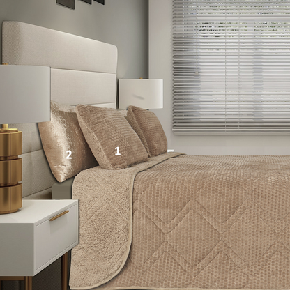 Edredão Sedalina Forro Sherpa Alba Beje