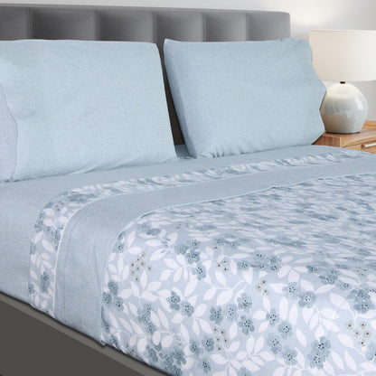 Jogo Lençóis Cama Flanela 100% Algodão Kenzo