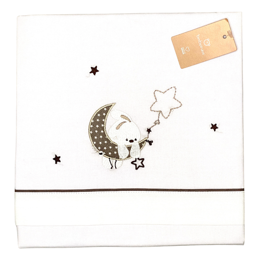 Lençóis + Fronha de Almofada Luna Taupe - BimbiPirulos