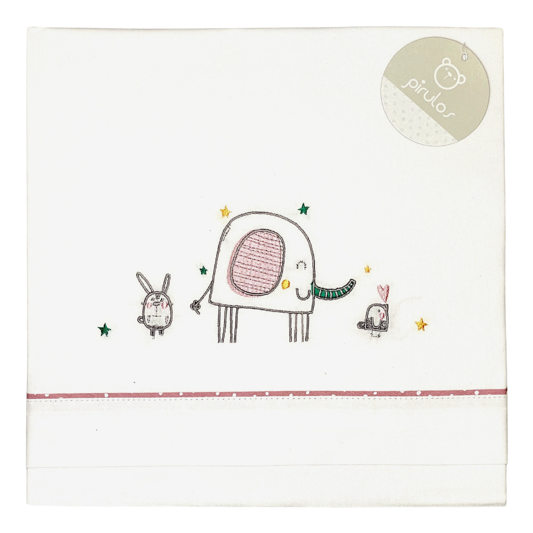 Lençóis + Fronha de Almofada Elefante - BimbiPirulos