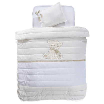 Conjunto Edredão + Resguardo + Almofada Teddy Bege