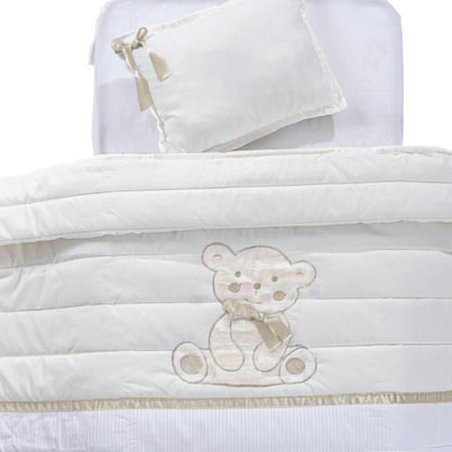 Conjunto Edredão + Resguardo + Almofada Teddy Bege