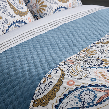 Bouty Dupla Face Estampado/Veludo Paisley