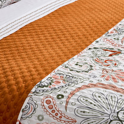 Bouty Dupla Face Estampado/Veludo Paisley