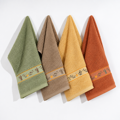 Pack Panos de Cozinha em Felpo Jacquard Café