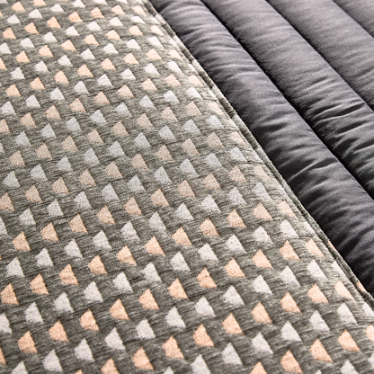 Edredão Jacquard Chenille Carpa Cinza