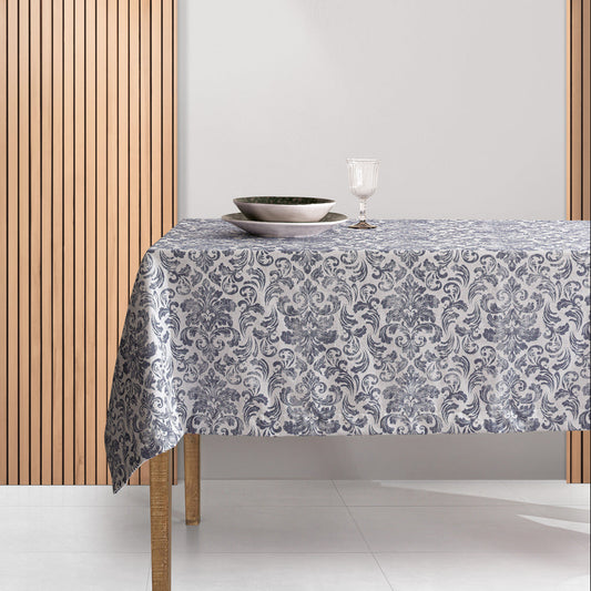 Toalha de Mesa Algodão e Poliéster Charlote Azul