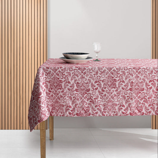 Toalha de Mesa Algodão e Poliéster Charlote Vermelho