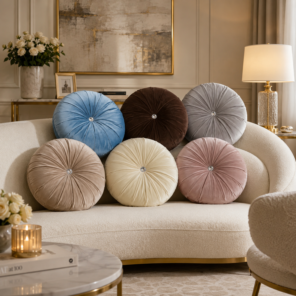 Almofada Decorativa Veludo Moon