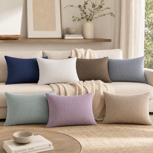 Almofada Jacquard Decorativa Pliss