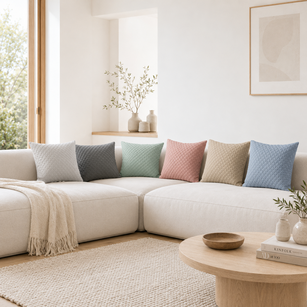 Almohada completa Malthe II con cremallera 50 x 50