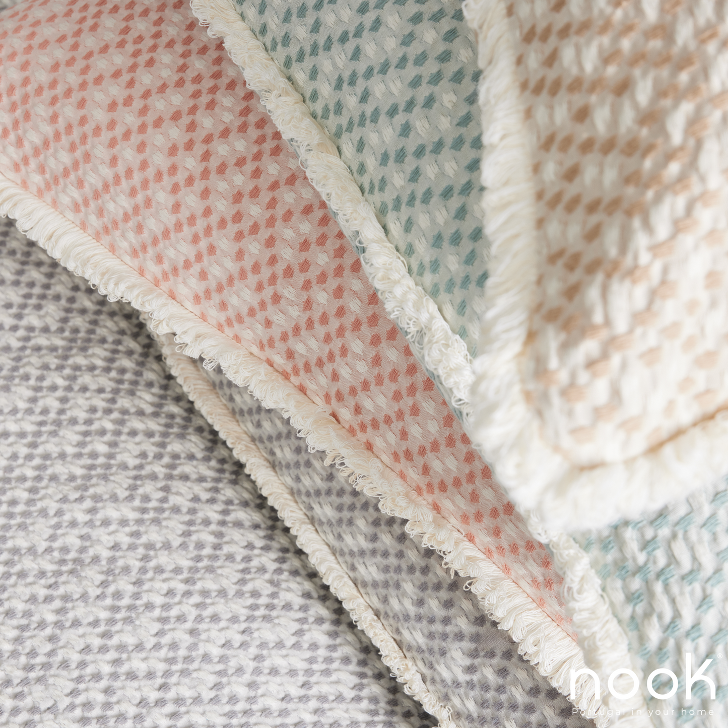 Edredón BCI Jove Pink 100 % algodón en jacquard