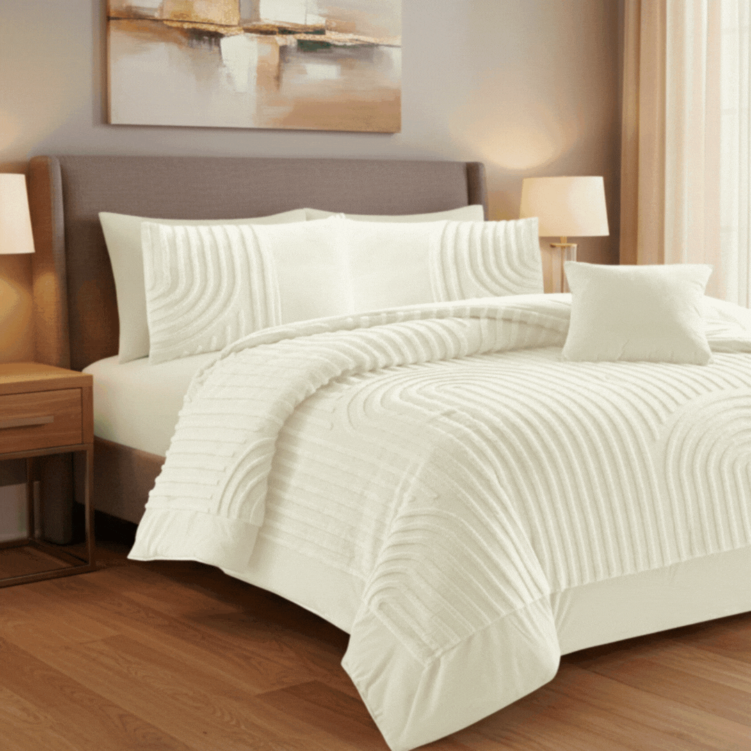 Edredão Coralina Dupla Jacquard Encanto Pérola